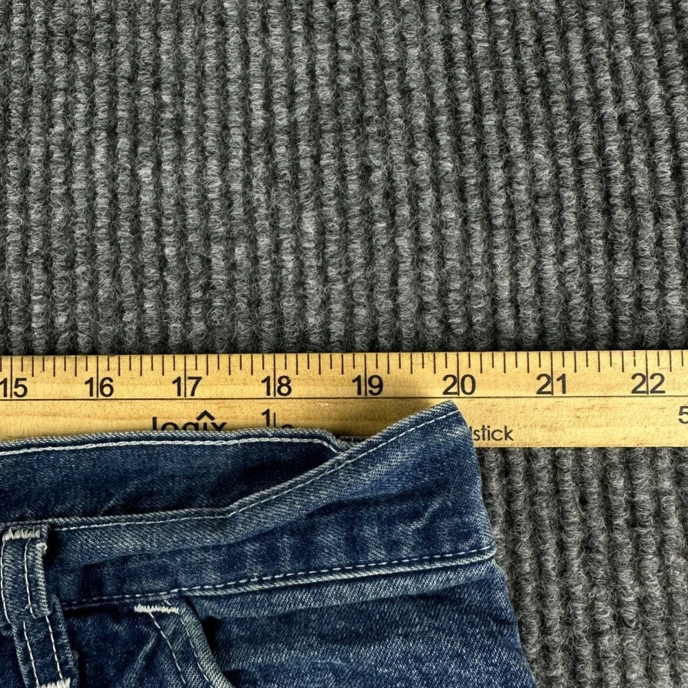 Carhartt Flannel Lined Carpenter Jeans Mens 40x26 Blue Denim Work Pants B172 DST